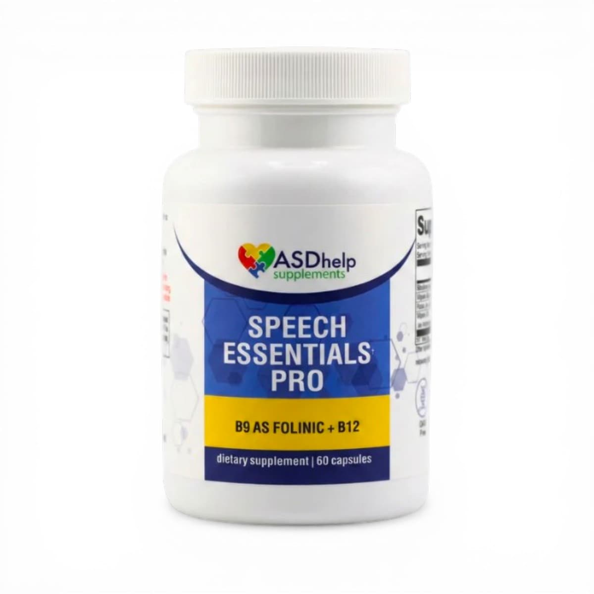 ASD Help Supplements, Speech Essentials pro, 60 Capsules
