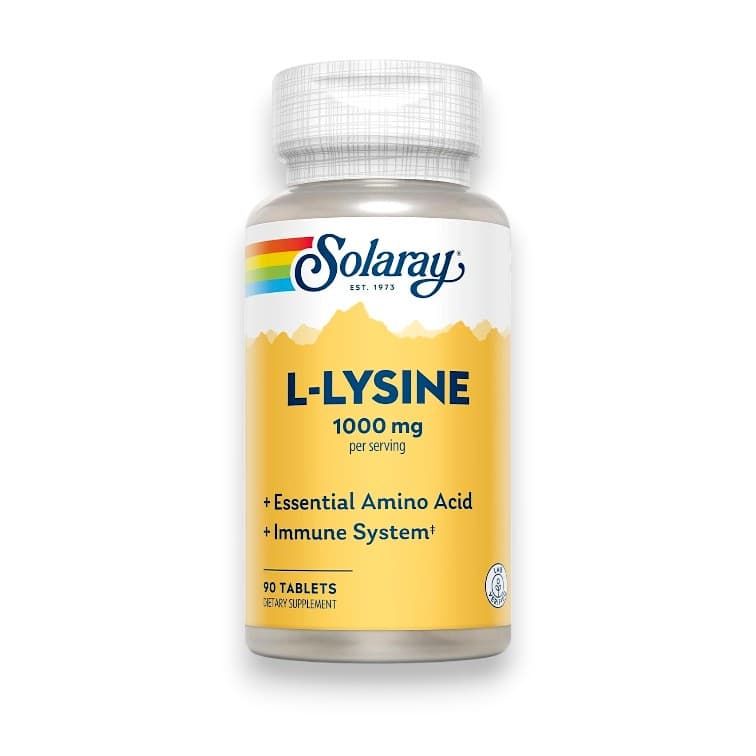 Solaray, L-Lysine, 1000 mg, 90 Tablets