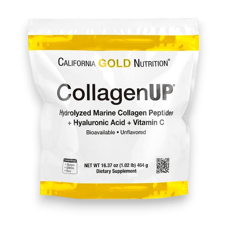 California Gold Nutrition, CollagenUP, Hydrolyzed Marine Collagen Peptides with Vitamin C, Unflavored, 16.37 oz (464 g)