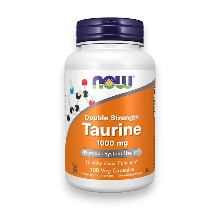 NOW Foods, Taurine, Double Strength, 1,000 mg, 100 Veg Capsules