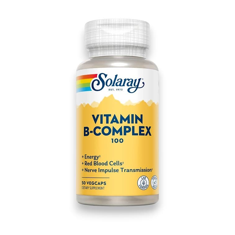 Solaray, Vitamin B-Complex 100, 50 VegCaps