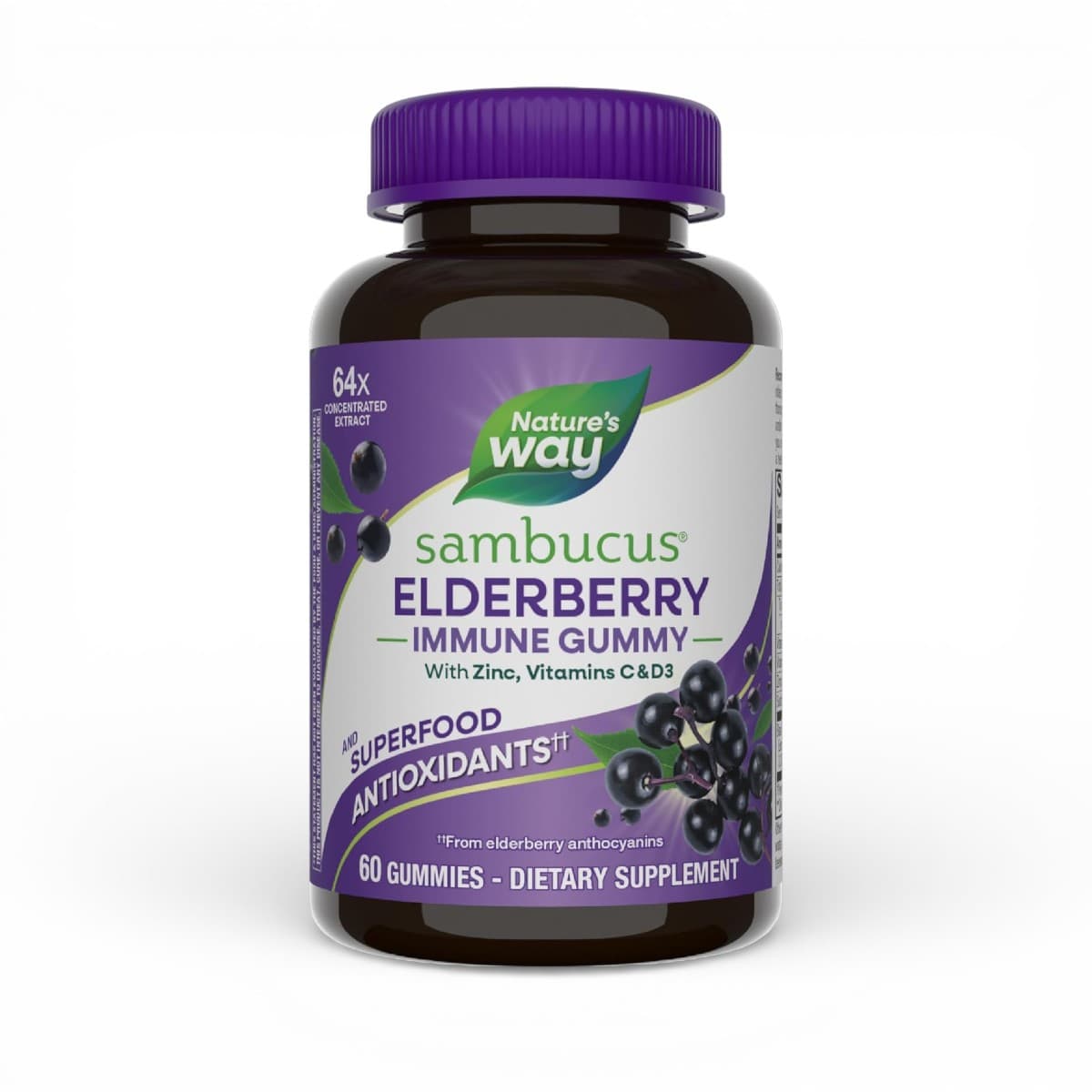 Nature's Way, Sambucus®, Immune Gummy, Elderberry, 60 Gummies