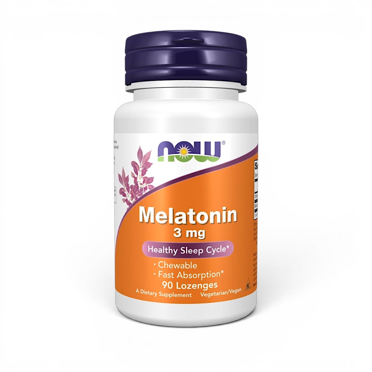 NOW Foods, Melatonin, 3 mg, 90 Lozenges