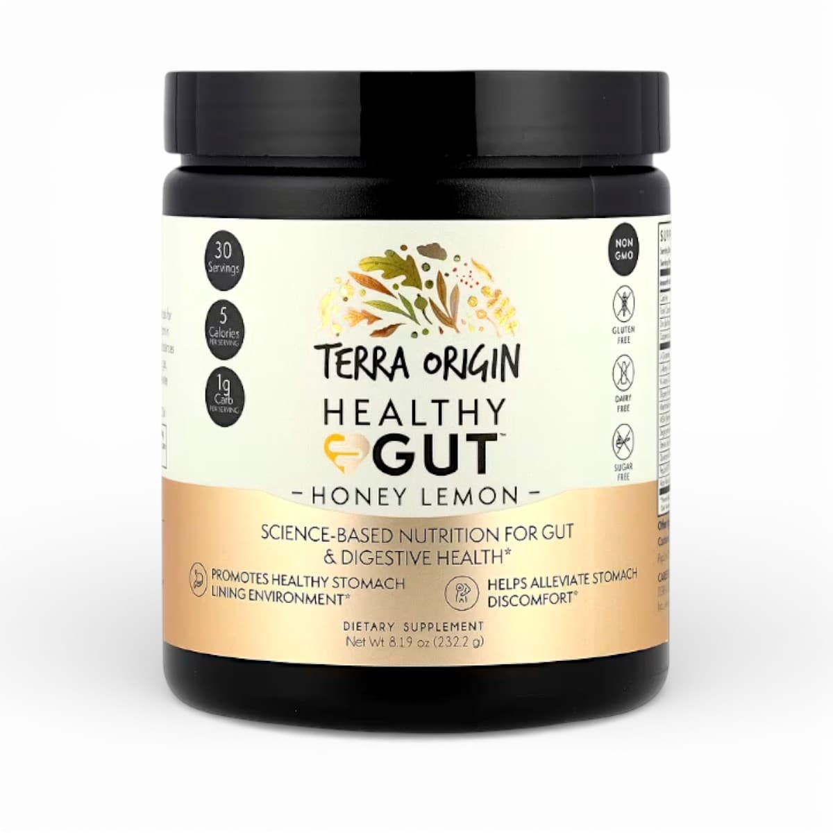 Terra Origin, Healthy Gut™, Honey Lemon, 8.19 oz (232.2 g)