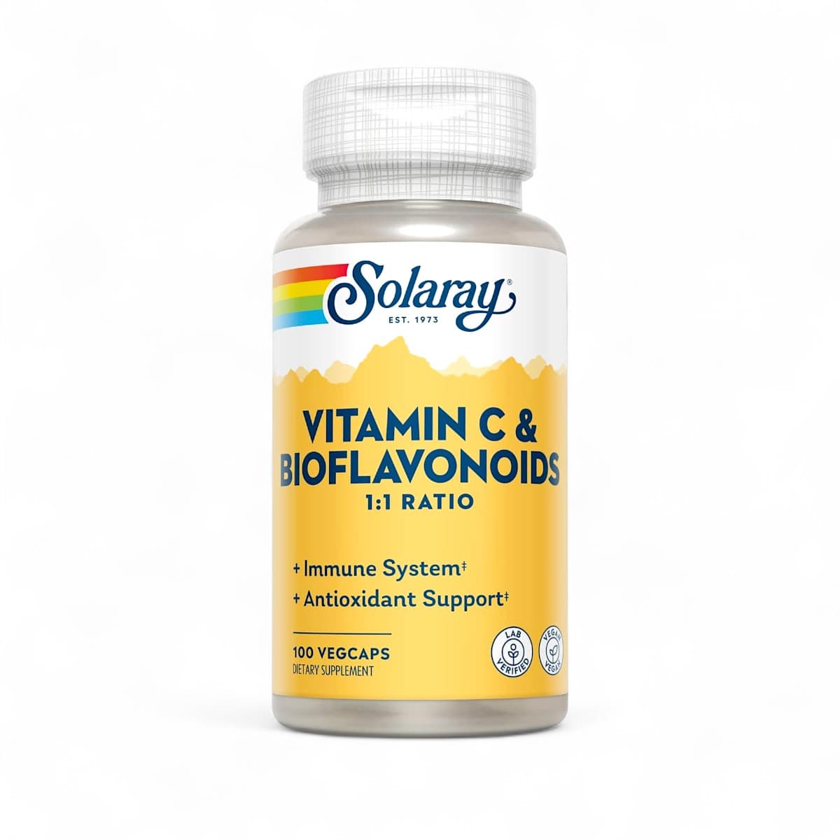 Solaray, Vitamin C & Bioflavonoids, 1:1 Ratio, 100 VegCaps