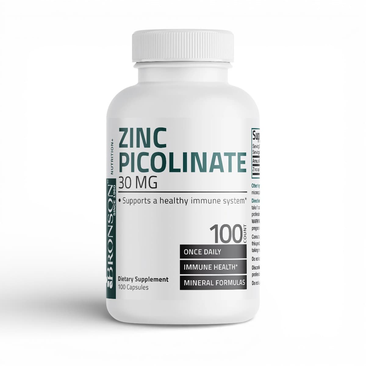 Bronson, Zinc Picolinate, 30 mg, 100 Capsules
