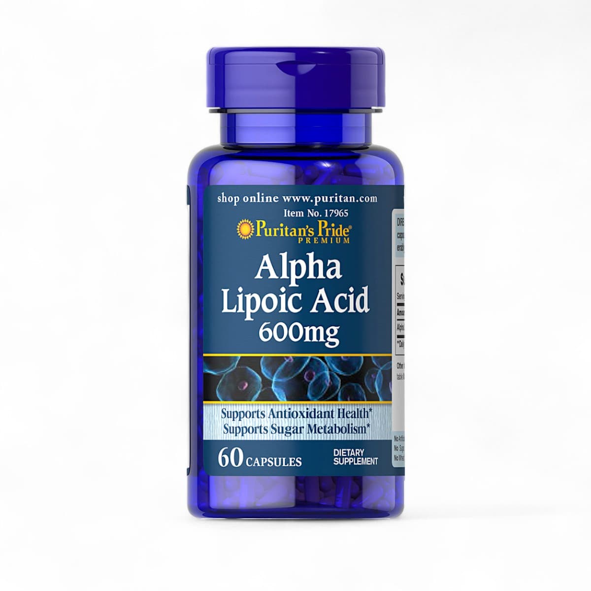 Puritan's Pride, Alpha Lipoic Acid 600 mg, 60 Capsules