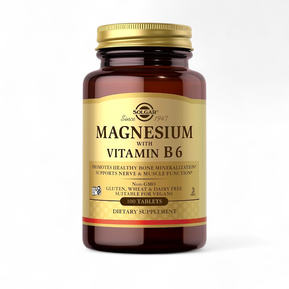 Solgar, Magnesium With B6, 100 Tablets