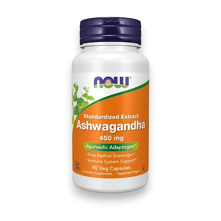 NOW Foods, Ashwagandha, Standardized Extract, 450 mg, 90 Veg Capsules