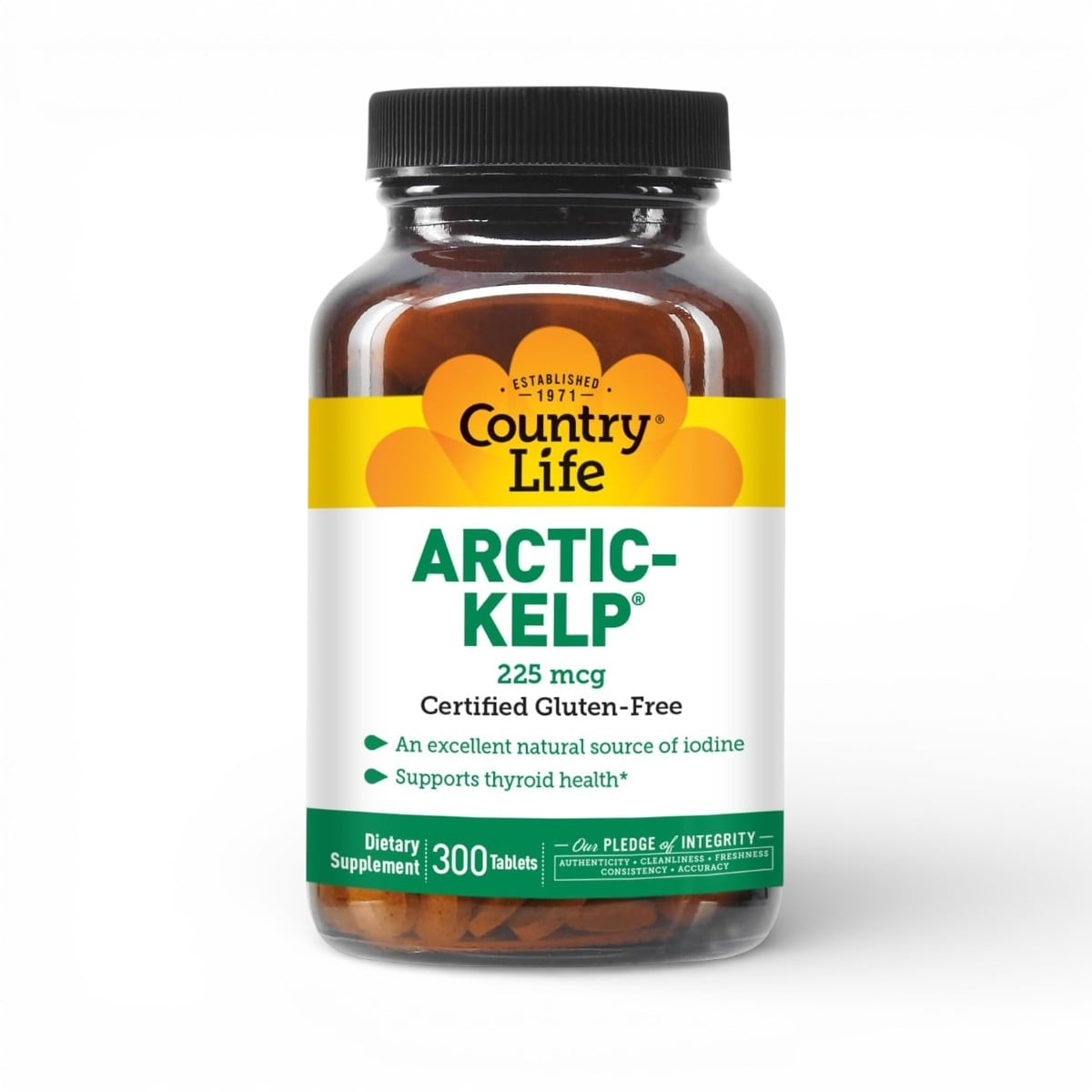 Country Life, Arctic-Kelp, 225 mcg, 300 Tablets By Country Life