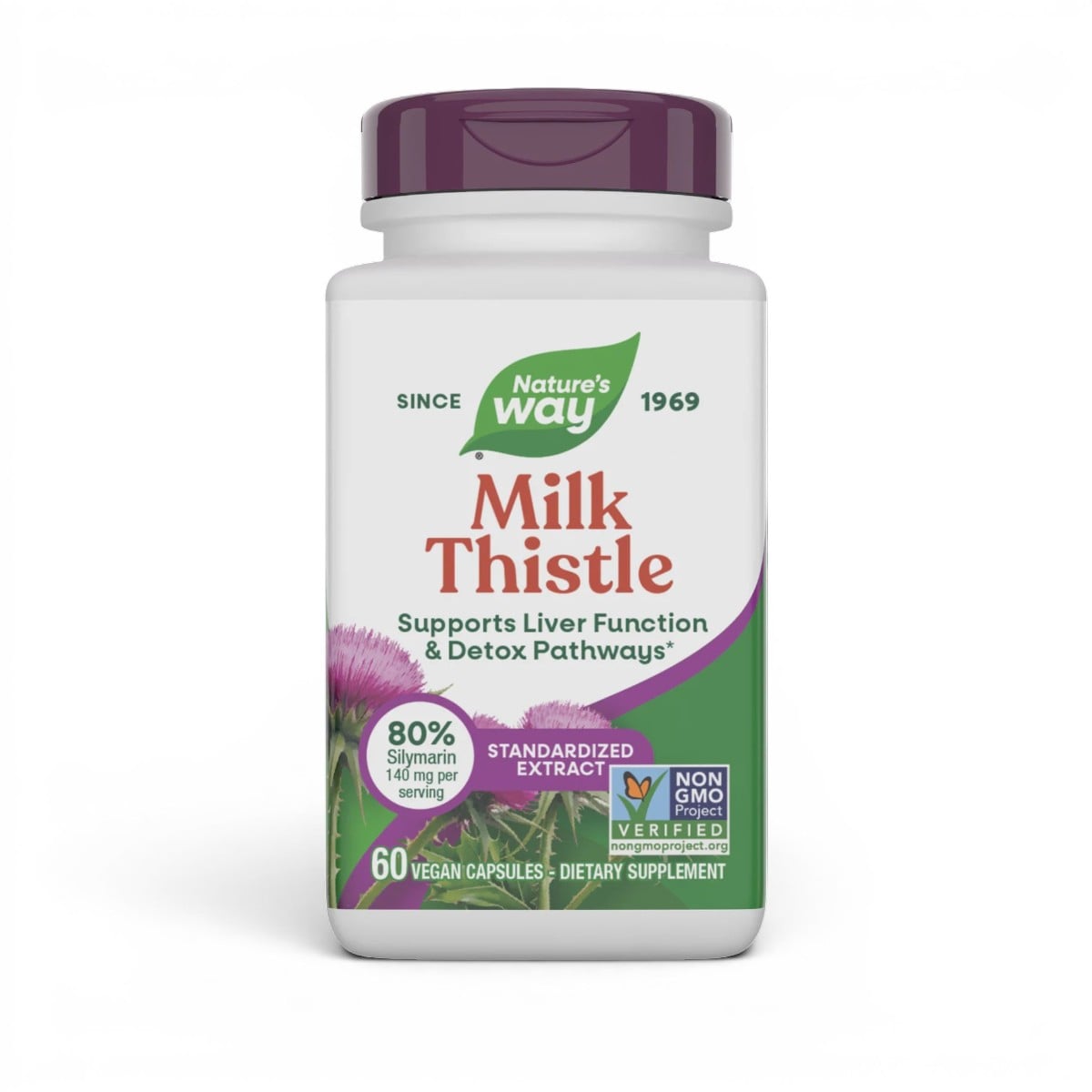 Nature's Way, Milk Thistle, 60 Vegan Capsules