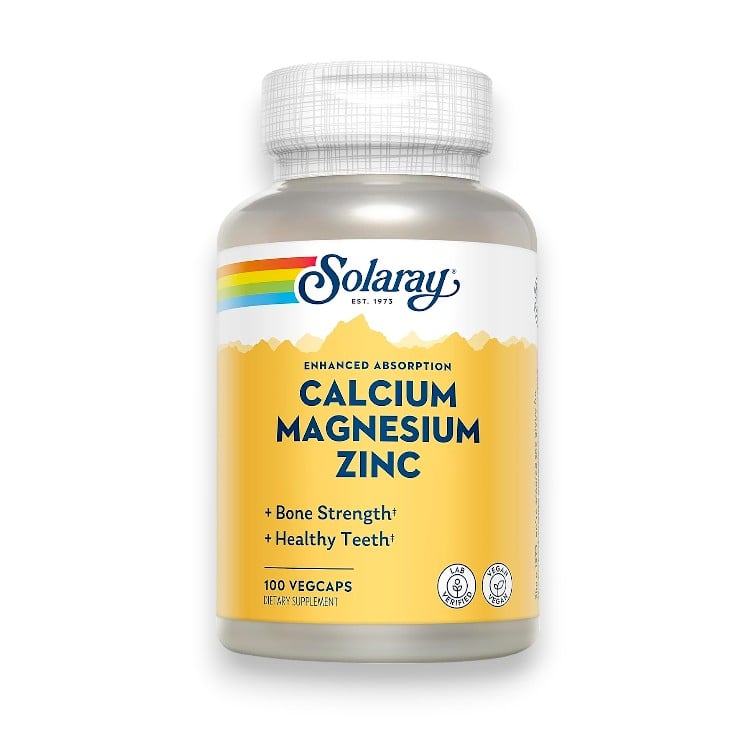Solaray, Calcium Magnesium Zinc, 100 VegCaps