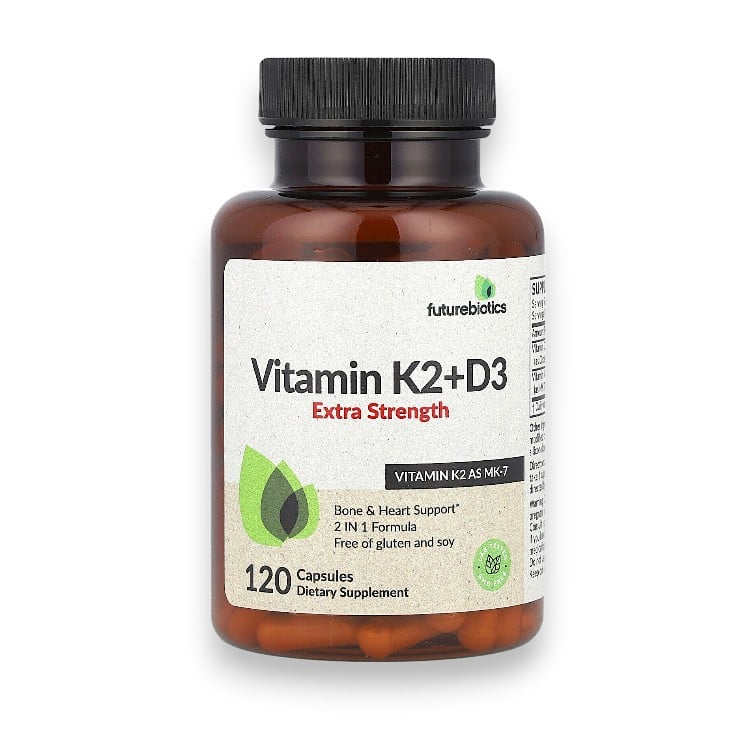 Futurebiotics, Vitamin K2 + D3, Extra Strength, 120 Capsules