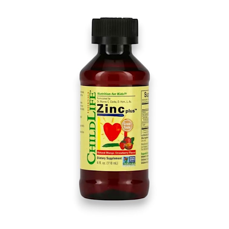 ChildLife Essentials, Essentials, Zinc Plus, Natural Mango Strawberry , 4 fl oz (118 ml)