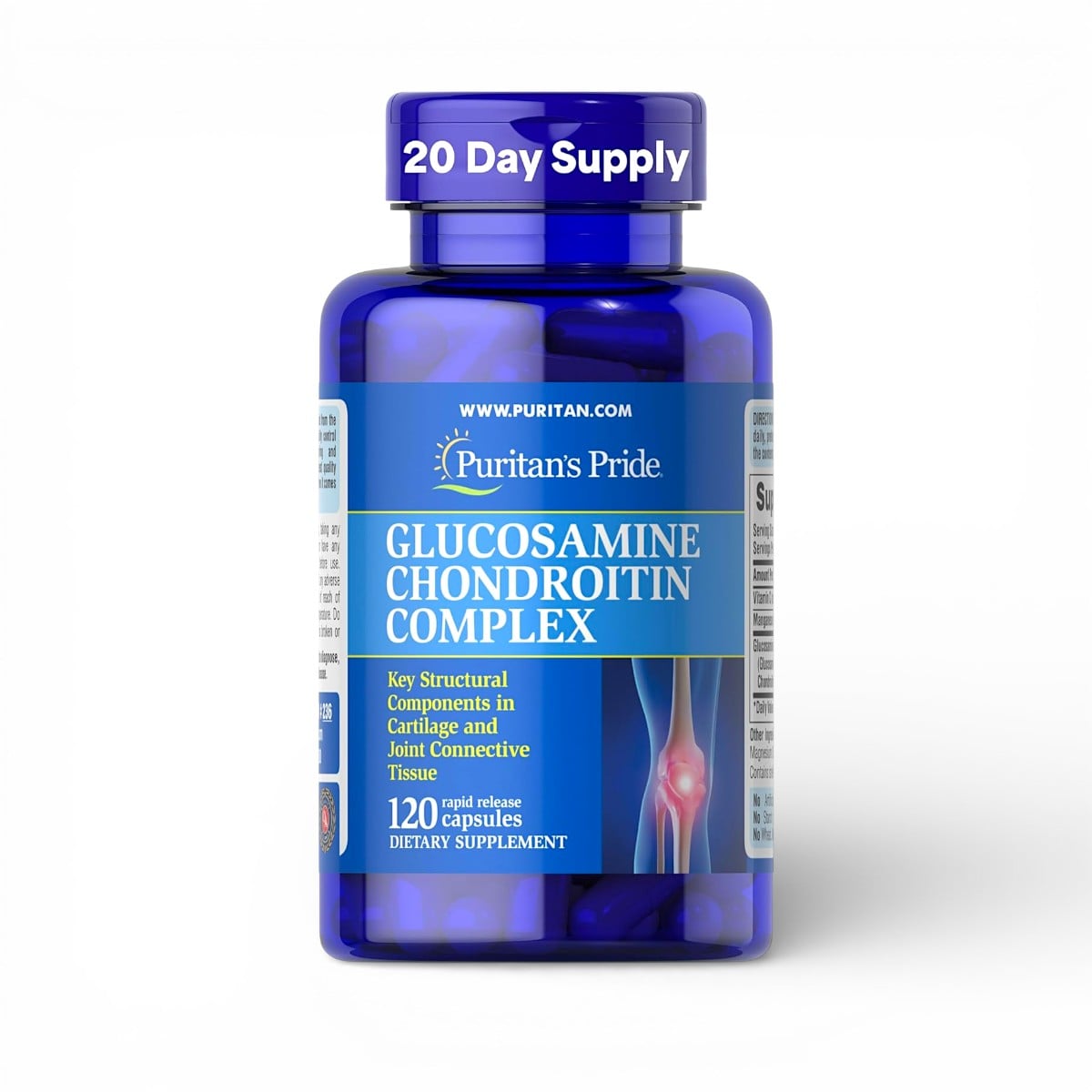 Puritan's Pride, Glucosamine Chondroitin MSM, 120 Coated Caplets