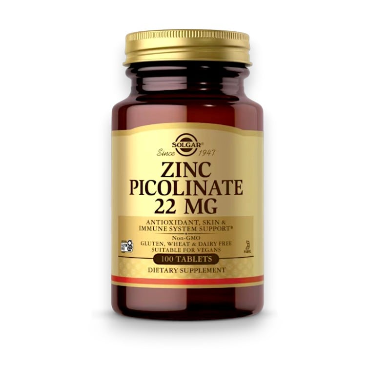 Solgar, Zinc Picolinate, 22 mg, 100 Tablets