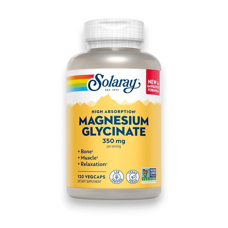 Solaray, High Absorption Magnesium Glycinate, 350 mg, 120 VegCaps