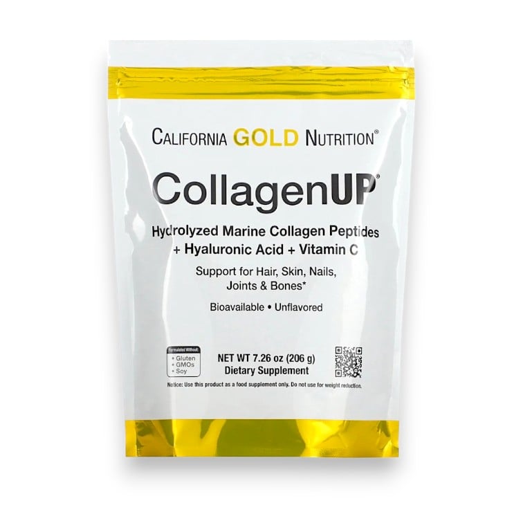 California Gold Nutrition, CollagenUP, Hydrolyzed Marine Collagen Peptides with Vitamin C, Unflavored, 7.26 oz (206 g)