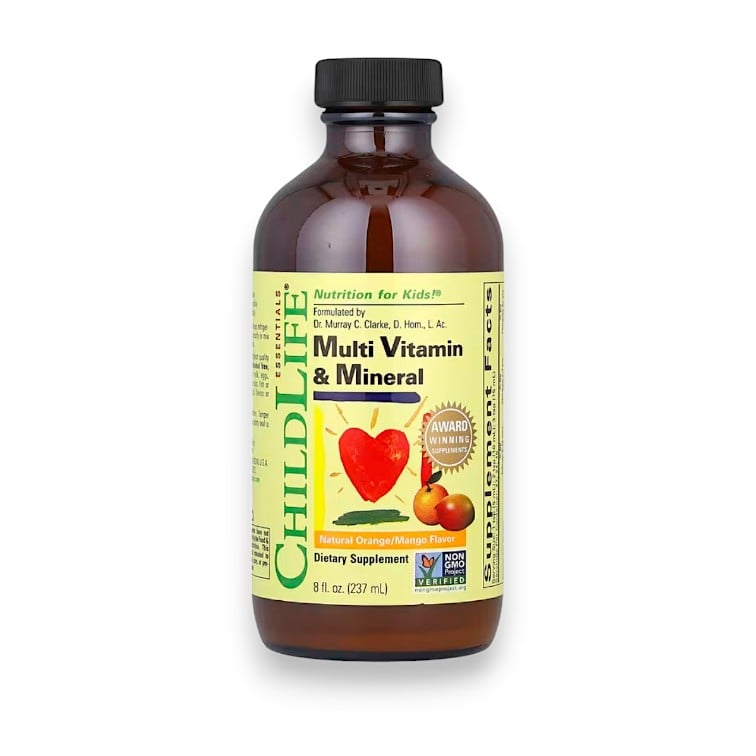 ChildLife Essentials, Multi Vitamin & Mineral, Natural Orange/Mango, 8 fl oz (237 ml)