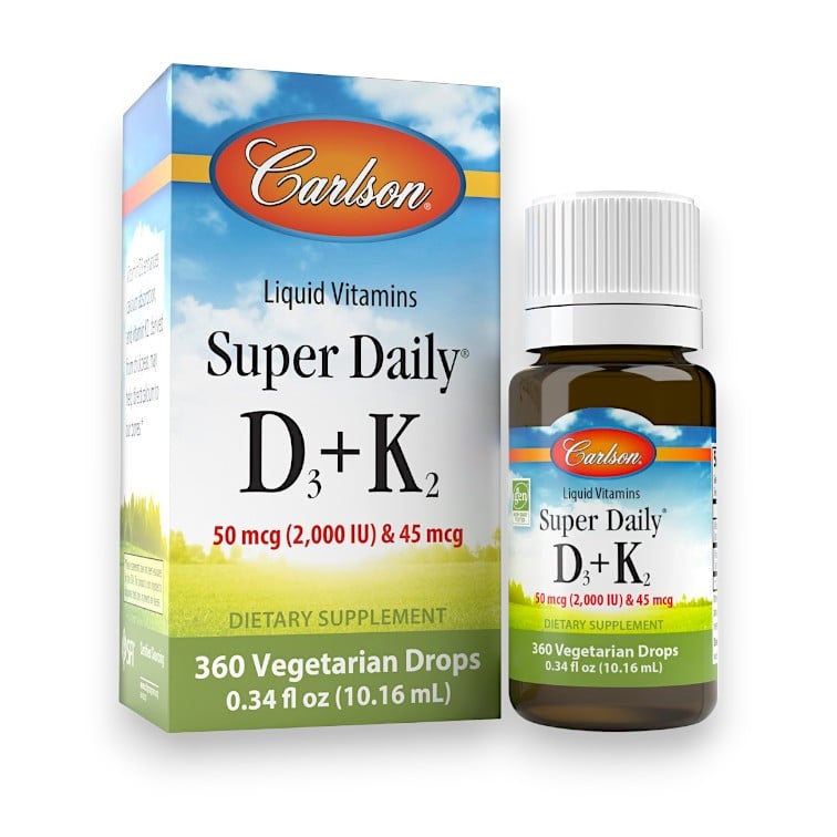 Carlson, Super Daily® D3 + K2, 0.34 fl oz (10.16 ml)
