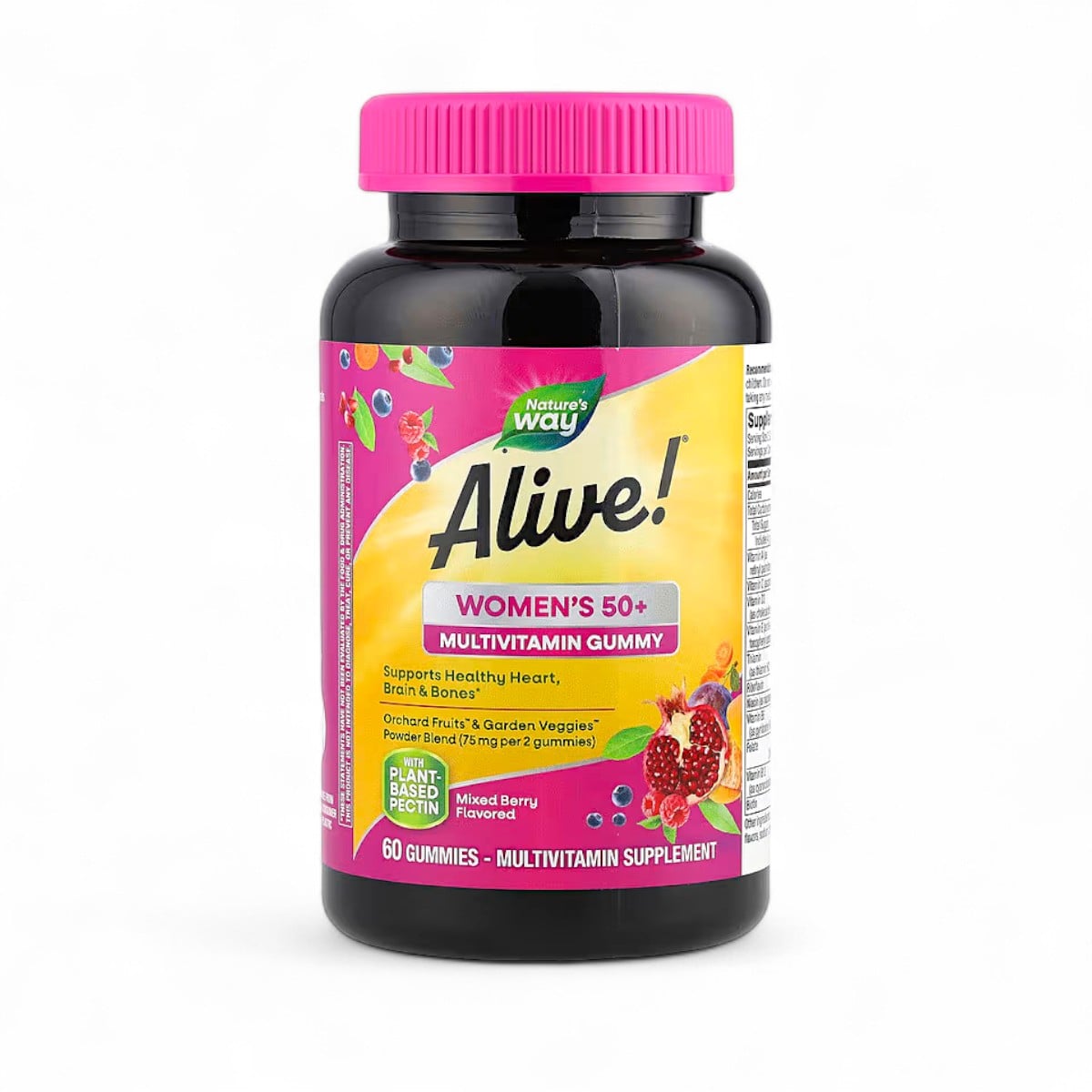 Nature's Way, Alive!® Women's 50+ Multivitamin Gummy, Mixed Berry, 60 Gummies