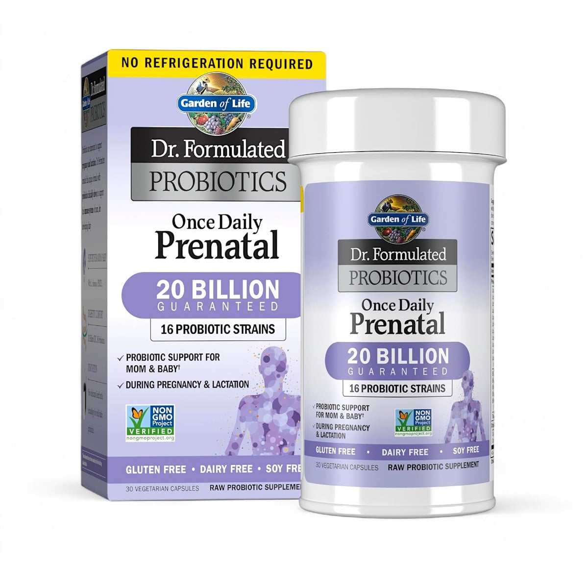 Garden of Life, Dr. Formulated Probiotics, Once Daily Prenatal (no refrigeration required), 30 Vegetarian Capsules