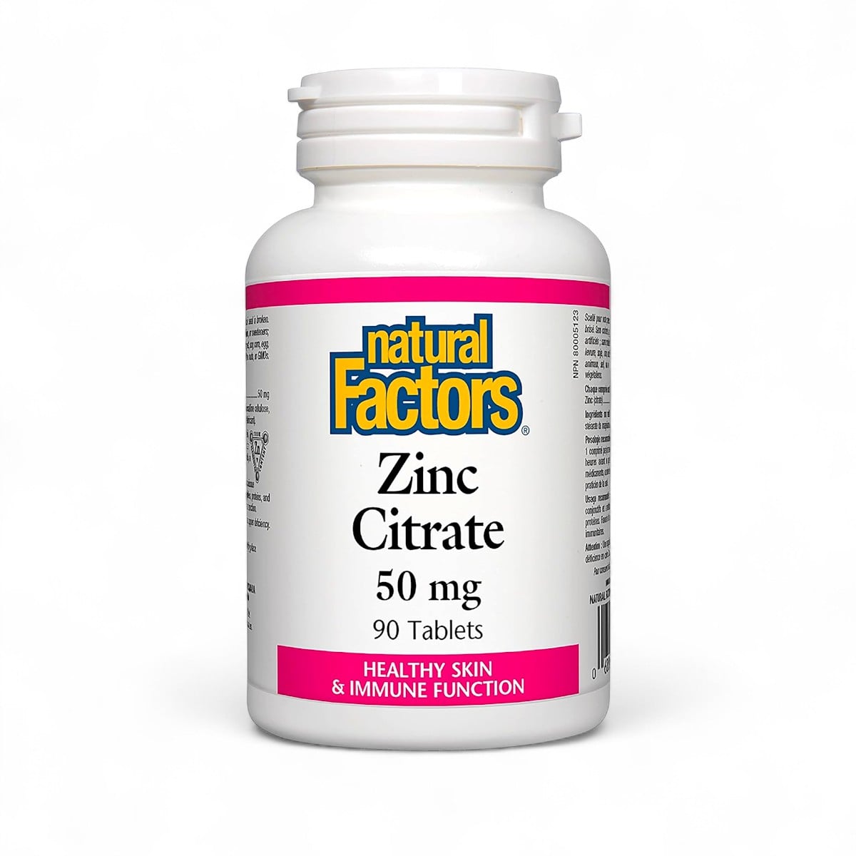 Natural Factors, Zinc Citrate, 50 mg, 90 Tablets
