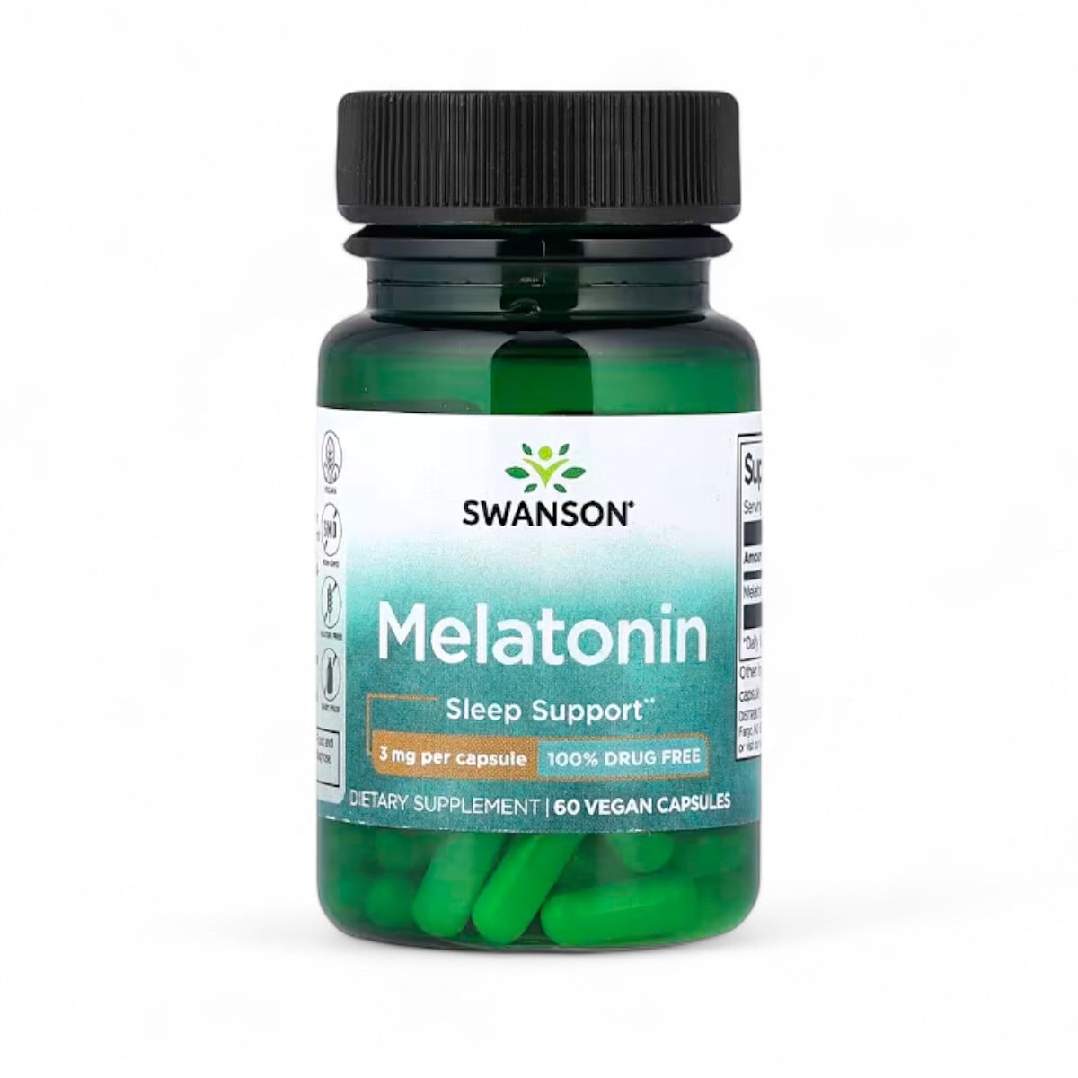 Swanson, Melatonin, 3 mg, 60 Capsules