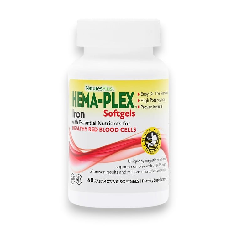 NaturesPlus, Hema-Plex, 60 Fast-Acting Softgels