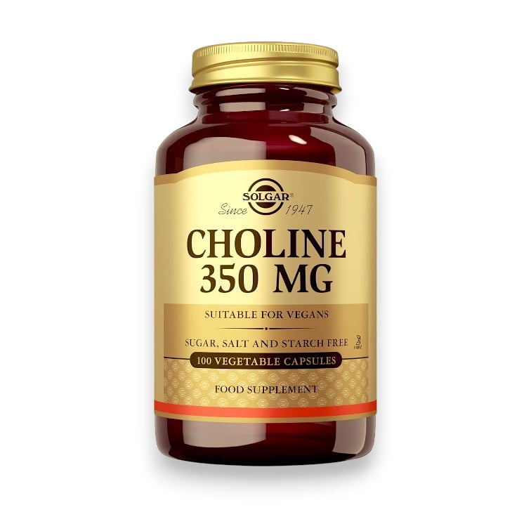 Solgar, Choline, 350 mg, 100 Vegetable Capsule
