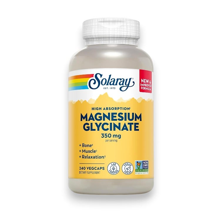Solaray, Higher Absorption Magnesium Glycinate, 350 mg, 240 VegCaps