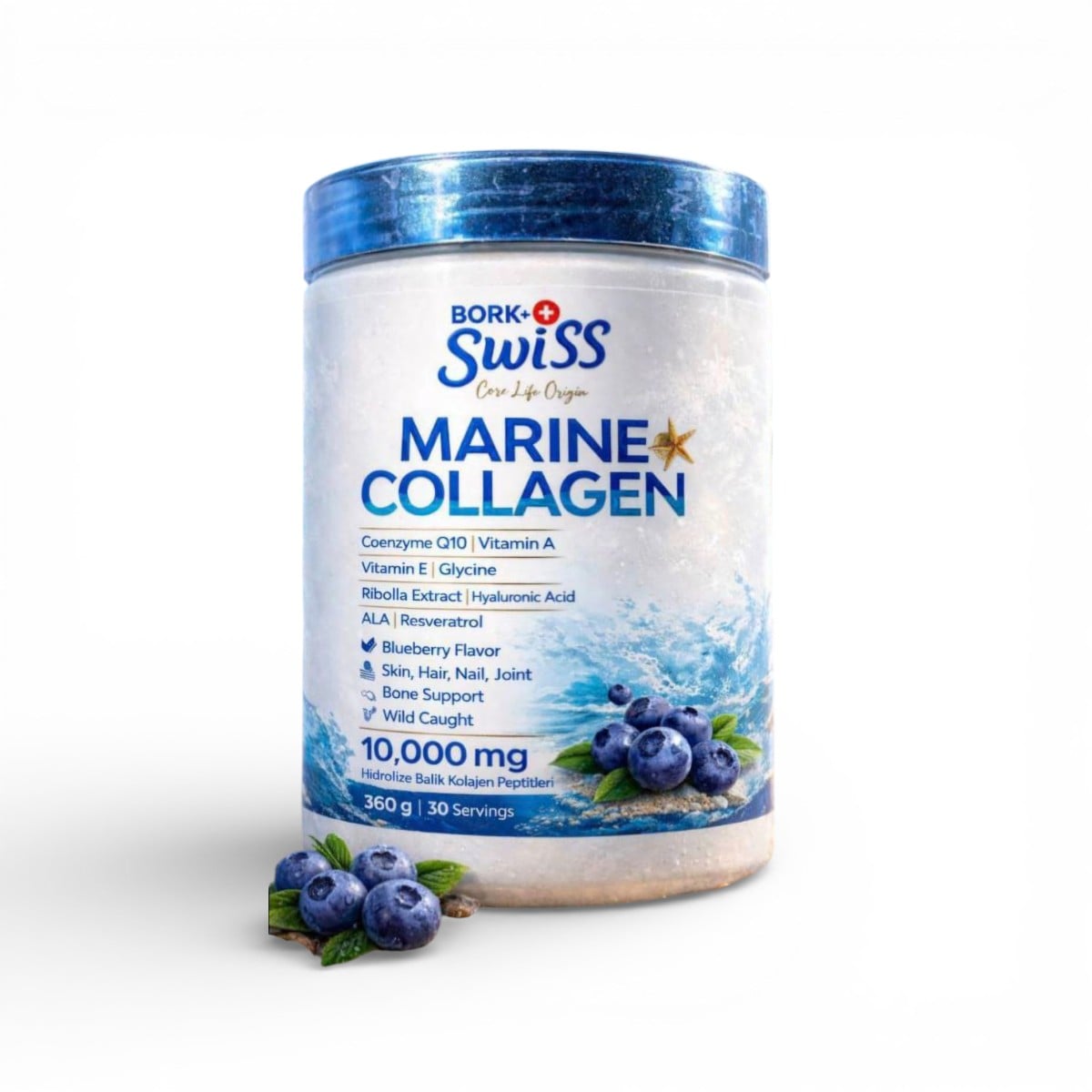 BORK, Swiss Marine Collagen, 360 gr