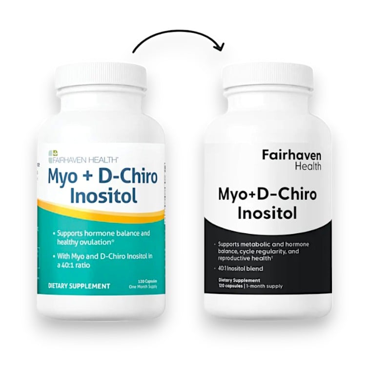 Fairhaven Health, Myo + D-Chiro Inositol, 120 Capsules