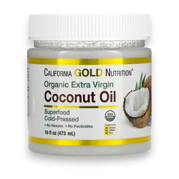 California Gold Nutrition, Superfoods, Cold Pressed Organic Virgin Coconut Oil, 16 fl oz (473 ml)