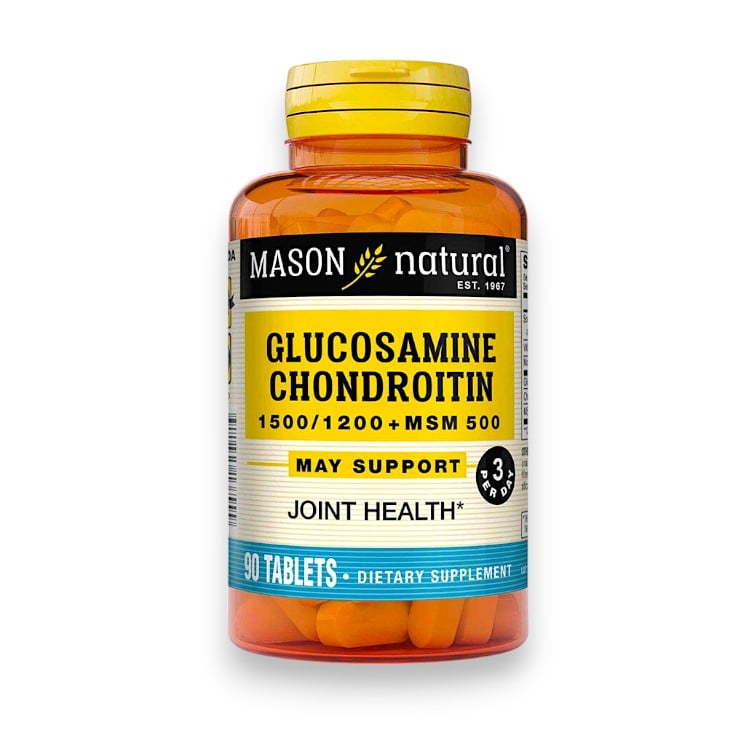 Mason Natural, Glucosamine Chondroitin + MSM, 90 Tablets