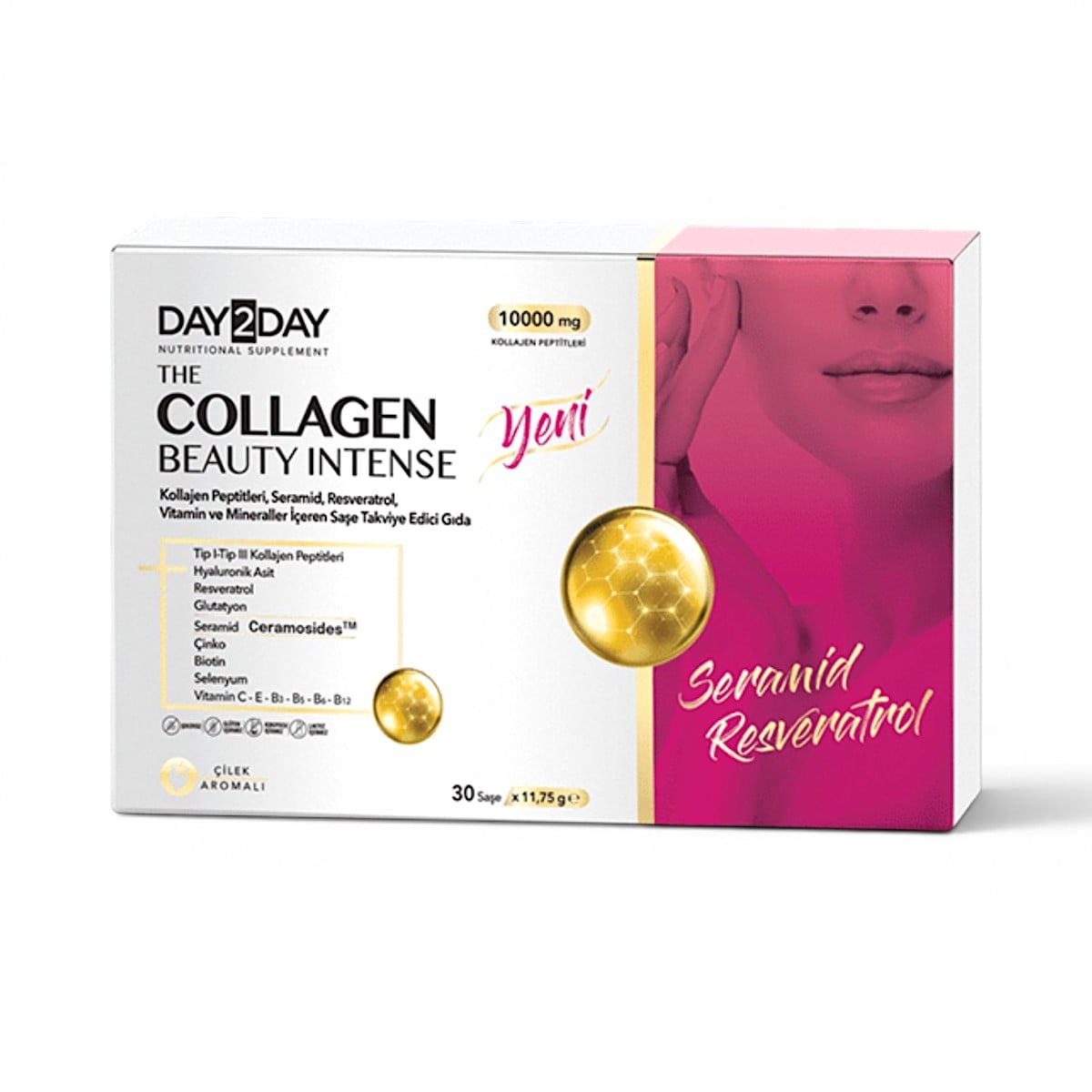 Day2Day, The Collagen Beauty Intense 30SASHE (клубника)