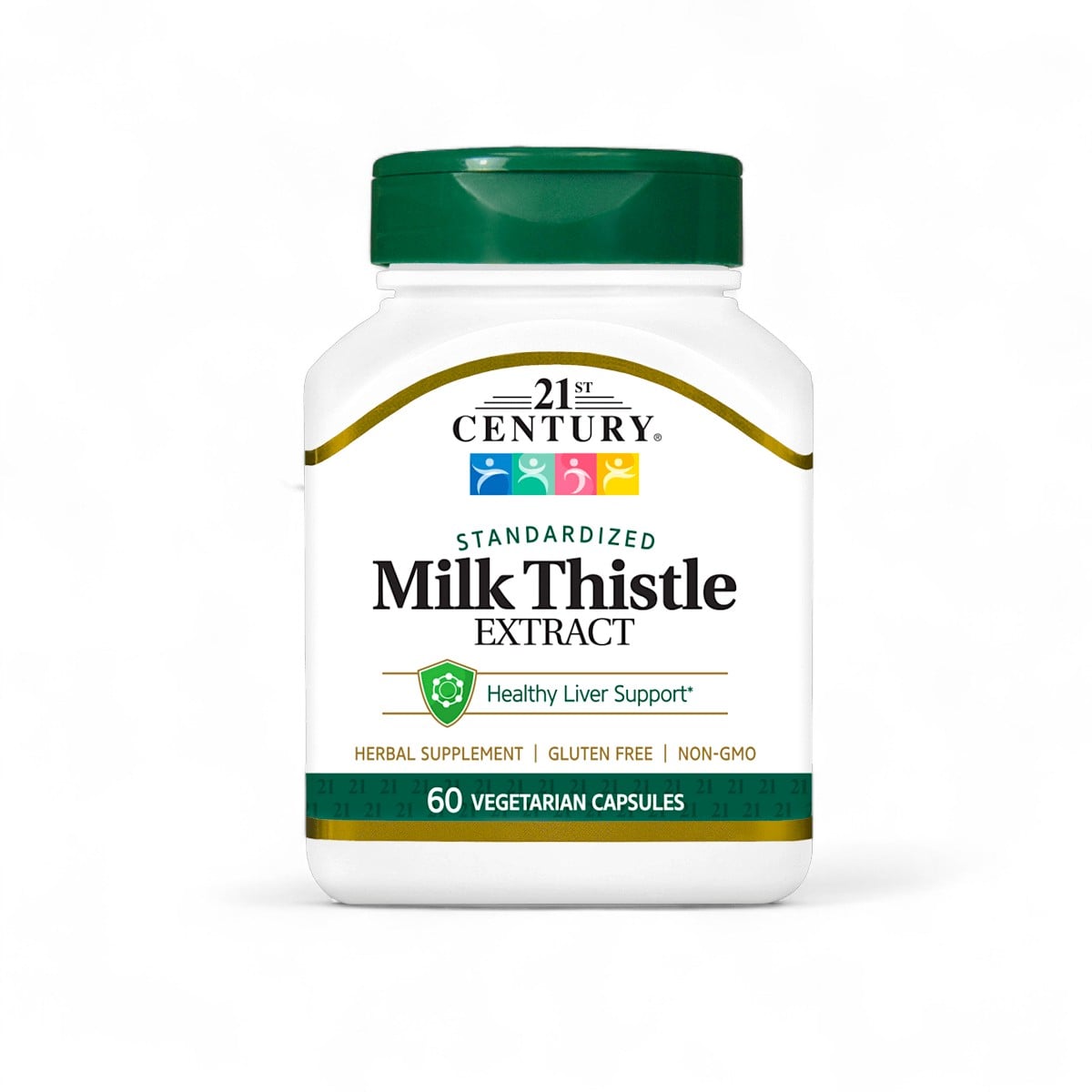 21st Century, Standardized Milk Thistle Extract, 60 Vegetarian Capsules