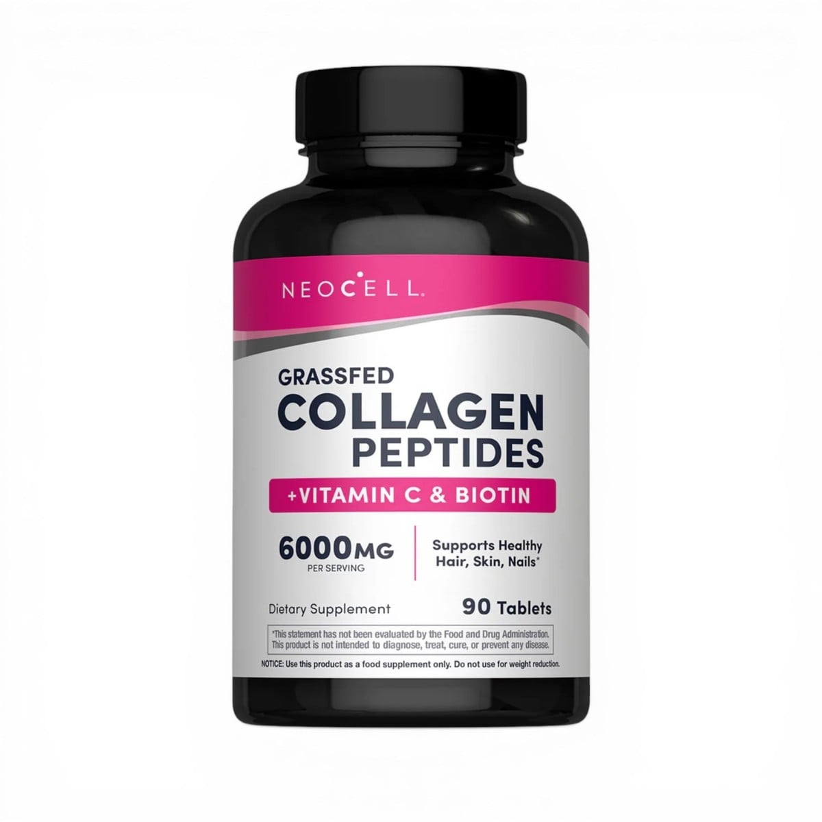 NeoCell, Collagen peptides + Vitamin C & Biotin, 90 Tablets