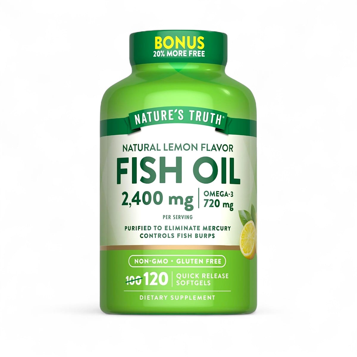 Nature's Truth, Fish Oil 2,400 mg, 120 Softgels