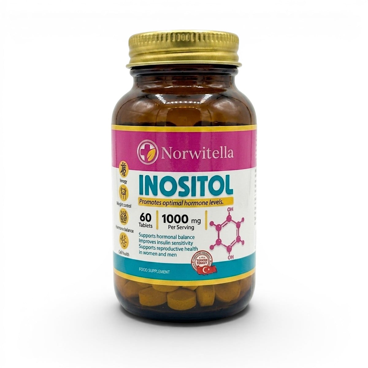 Norwitella, Inositol, 60 tablets