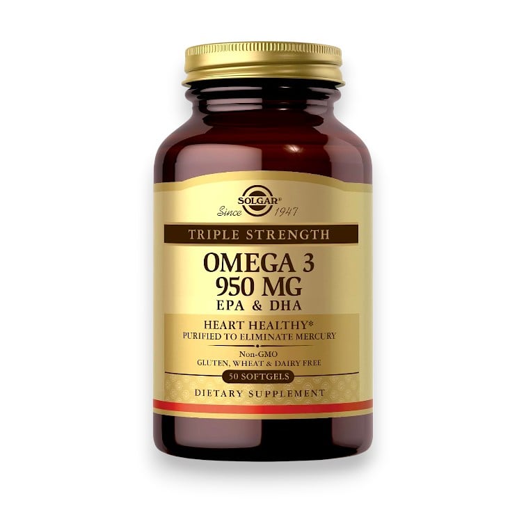 Solgar, Omega-3, EPA & DHA, Triple Strength, 950 mg, 50 Softgels