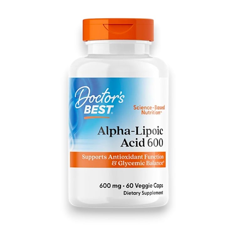 Doctor's Best, Alpha-Lipoic Acid 600, 600 mg, 60 Veggie Caps