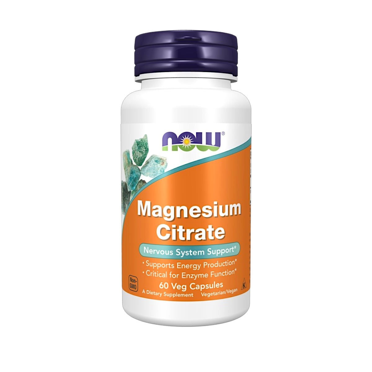 NOW Foods, Magnesium Citrate, 60 Veg Capsules (133 mg per Capsule)