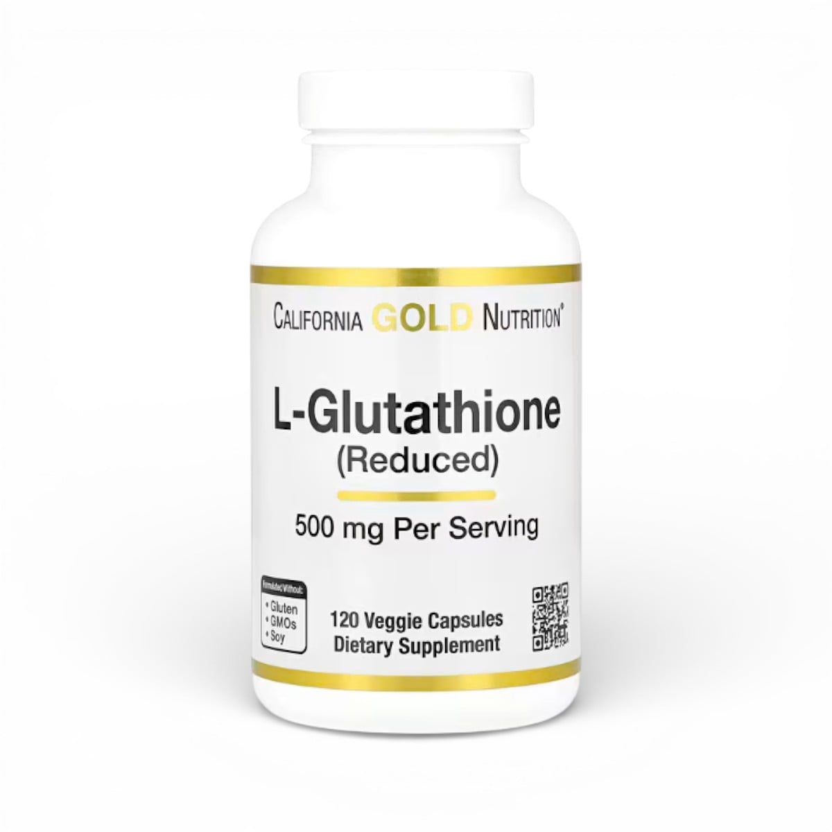 California Gold Nutrition, L-Glutathione (Reduced), 500 mg, 120 Veggie Capsules
