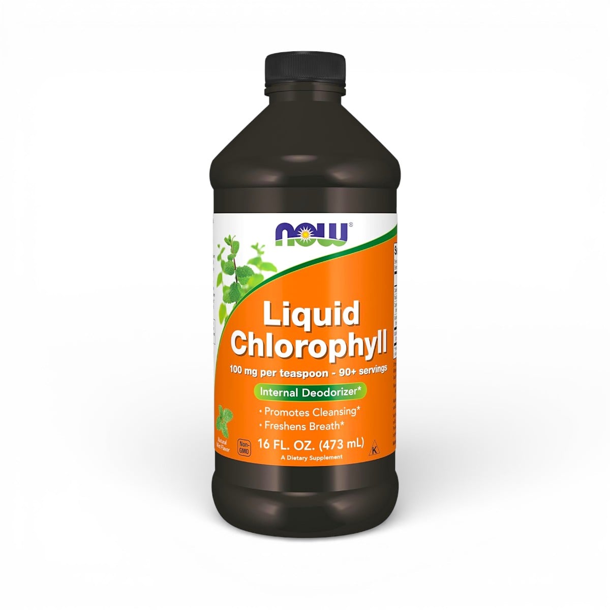 NOW Foods, Liquid Chlorophyll, Mint , 16 fl oz (473 ml)