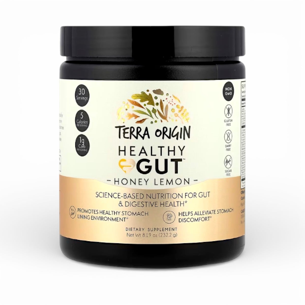 Terra Origin, Healthy Gut™, Honey Lemon, 8.19 oz (232.2 g)