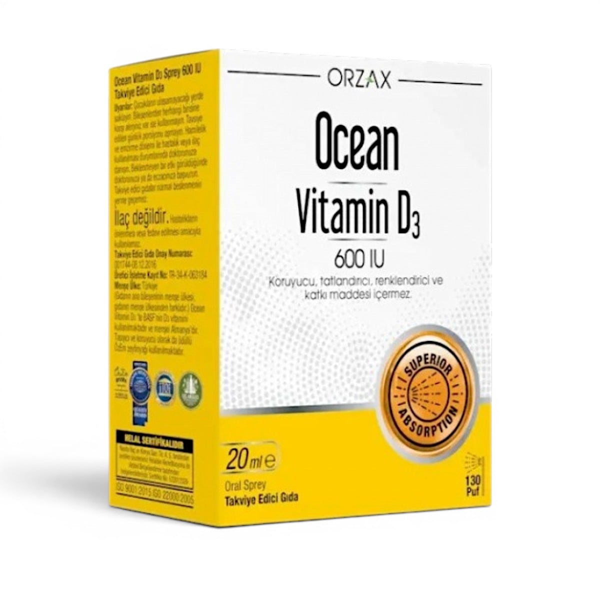 OCEAN, VITAMIN D3 600IU DROP 20 ML
