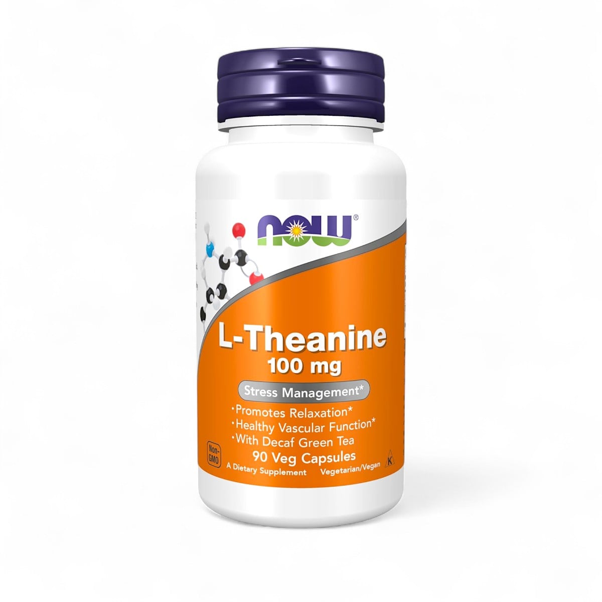 NOW Foods, L-Theanine, 100 mg, 90 Veg Capsules