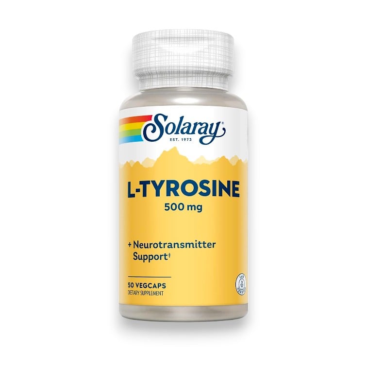 Solaray, L-Tyrosine, 500 mg, 50 VegCaps