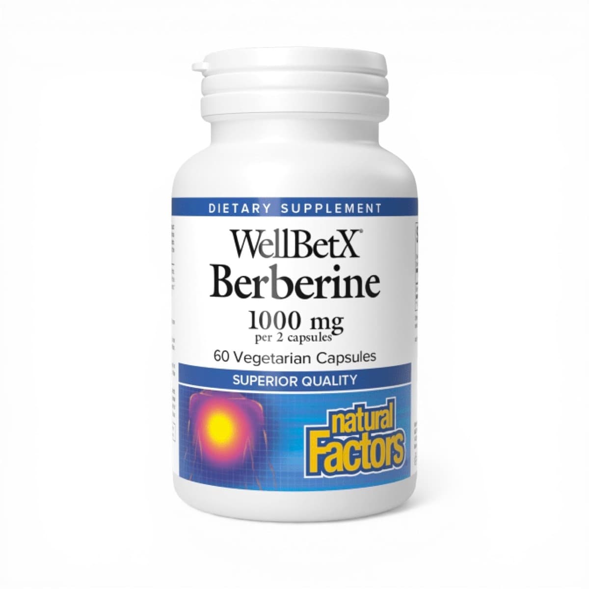 Natural Factors, WellBetX®, Berberine, 120 Vegetarian Capsules (500 mg per Capsule)